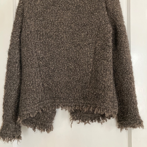 IRO Coffey Open Front Knit Jacket in Brown Size 40 (US 8) - Picture 3 of 3